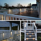 GKOLED Landscape Deck Light, Low Voltage 12V AC/DC Outdoor Patio Lighting, LED 2W Step Light, Die-Casting Aluminium | Lumora
