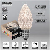 Wintergreen Lighting Set of 50 C7 Opticore Warm White Outdoor Christmas Lights - Commercial LED Christmas Lights | Lumora