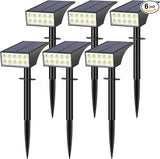 Solar Spot Lights Outdoor, Solar Lights Outdoor Waterproof IP65, 4 Brightness Modes Dusk to Dawn Landscape | Lumora