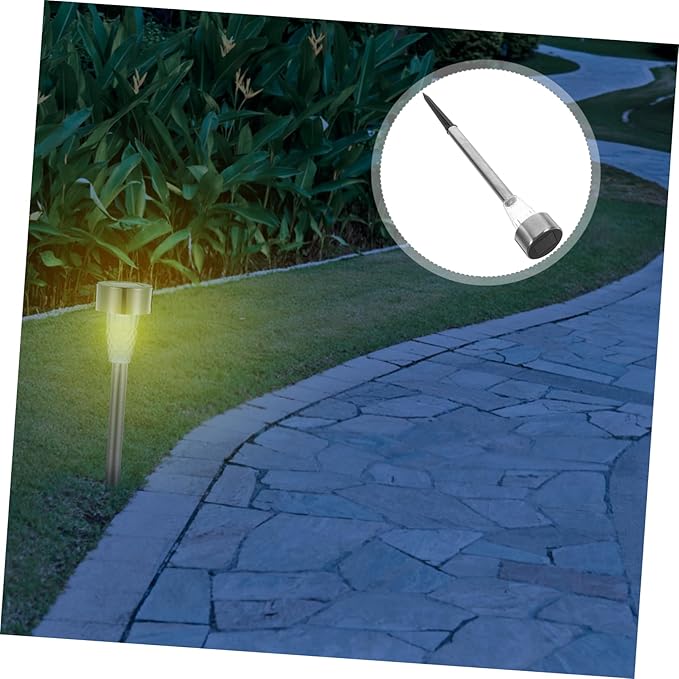 ARTIBETTER Solar Garden Stake Lamp Waterproof Solar Outdoor Light for Yard Lawn Patio 10-Piece Set Adjustable Height and Design