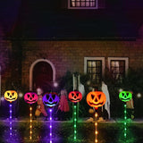 Homeleo Set of 6 Solar Pumpkin Pathway Lights for Halloween Decorations Outdoor, Color Changing Outdoor Lights | Lumora