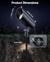 HIBOITEC 30W Spot Lights Outdoor Dusk to Dawn 120V Plug in Flag Pole Light 3000LM 5000K LED Waterproof Landscape | Lumora