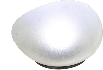 5 STAR SUPER DEALS Solar Rock Pathway LED Lights - Waterproof Cobblestone Shape Garden, Stair Yard Decor - Cool White Pave Stone Markers - Durable and Energy Efficient (Tropical, 3, Count)