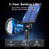 Solar Lights Outdoor Waterproof IP65,3000K Super Bright LED,2 Lighting Modes, Solar Powered Yard Garden Solar Spot | Lumora