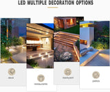 LED Recessed Deck Light Kits with Protecting Shell,LED Outdoor Landscape Lighting IP67 Waterproof,DC 12V Low | Lumora