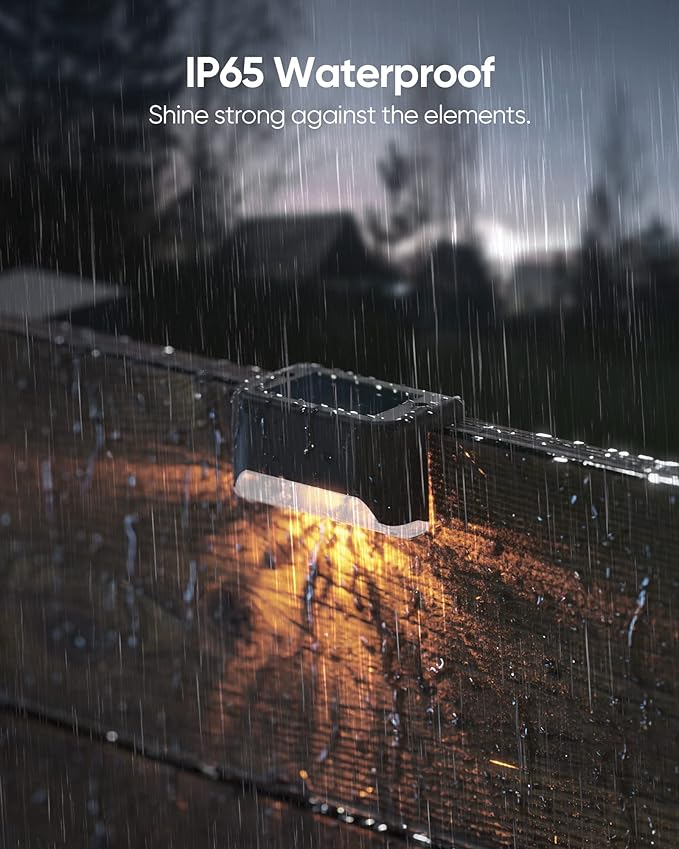JACKYLED Solar Fence Lights 16 Pack Outdoor Solar Deck Light IP65 Waterproof Solar Step Lights Outdoor Lighting for | Lumora