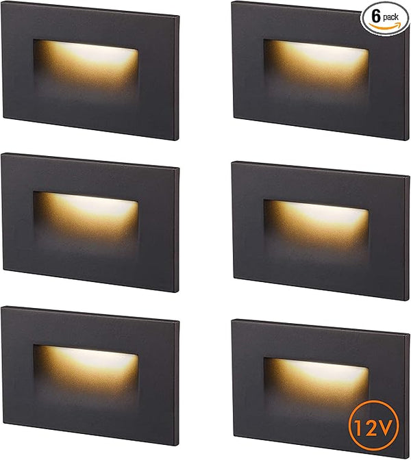 CLOUDY BAY 12V Low Voltage 3 Color Indoor and Outdoor LED Step Light,3000K/4000K/5000K Deck Lights,Stair Light,Oil | Lumora