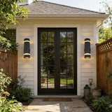 Cerdeco Stainless Steel Modern Porch Light Outdoor Wall Lighting Cylinder Wall Sconce Suitable for Garden & | Lumora