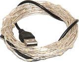 Karlling USB Plug in LED Fairy Lights,2 Packs of 50 LED Bulbs 16 Ft Silver Wire - Outdoor Security Flood Light | Lumora