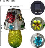 Ladybug Solar Garden Lights Outdoor Decor - Waterproof Tabletop Solar Lamp - Cordless Table Lamps for Garden Patio | Lumora