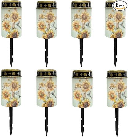 Outdoor Solar Lights Waterproof Grave Cross for Cemetery Solar-Powered Fairy Lights Warm White Flameless Lights LED Lantern Solar Garden Stake Lights Landscape Lighting Spotlights