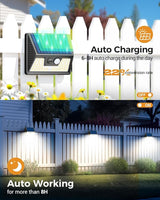 12 Pack Solar Fence Lights Waterproof, Motion Sensor Deck Lights Outdoor, Cold White LED Outside Lights Wireless | Lumora