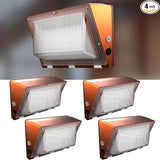 Lightdot 4Pack 150W LED Wall Pack Lights, 100-277v Dusk to Dawn Photocell | 22500Lm(150Lm/W) 5000K IP65 Outdoor | Lumora