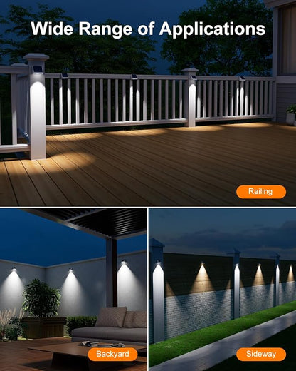 Solar Fence Light (12, Cool White)