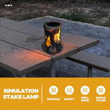 Yardwe Solar Lawn Pathway Lights Outdoor Garden Stump Lamp Solar Yard Lighting Landscape Decor for Park Patio | Lumora