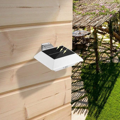 Hoshine Solar Powered Gutter Lights Outdoor (2 - Pack), 6 LED Waterproof Wireless Durable Fence Driveway Garden Patio Path Decking Light Improve Security Made for Quality Outdoor Life