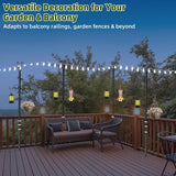 4 Pack Outdoor Patio Light Poles for String Lights, 10Ft Heavy Duty Metal String Light Poles with Shepherds Hooks | Lumora
