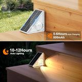 Ellasay Stair Lights Outdoor 16 Pack,10 Color Modes Solar Step Lights for Outside, Waterproof IP65 Solar Lights for | Lumora
