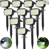 Solar Spot Lights Outdoor 10 Pack, [46 LED/3 Modes] Solar Landscape Spotlights Waterproof, 2-in-1 Auto On/Off Solar | Lumora