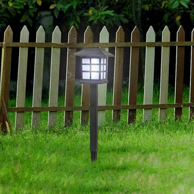 Solar Lights for Outside,8 Pack Flickering Flame LED Solar Outdoor Lights, Waterproof Solar Garden Lights Maintain 10 Hours of Lighting for Christmas, Garden, Landscape, Path, Yard, Patio