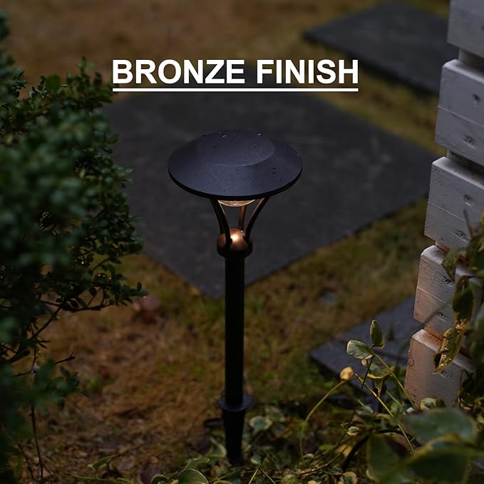 GOODSMANN Landscape Lighting Low Voltage Path Lights 1 Watt LED 60 Lumens Landscape Lights with Metal Stake | Lumora