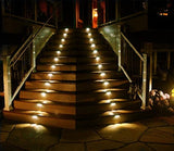 Solar Lights Outdoor Waterproof Deck Light, Solar Stair Lights Outside LED Step Lighting Stainless Steel for Paths | Lumora