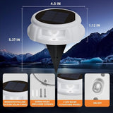 Solar Driveway Lights 4 Pack, Outdoor LED Deck Lights, Solar Powered Waterproof Outdoor Waterproof Road Markers for | Lumora