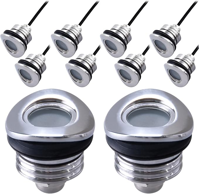 LED Deck Handrail Light 10-Pack, Low Voltage DC 12 Volts Recessed Stair Handrail Lighting,IP68 Waterproof Outdoor | Lumora