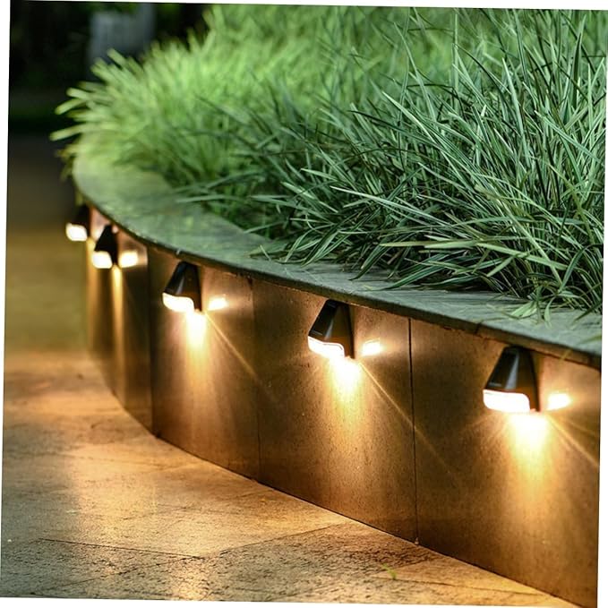 jojofuny Led Wall Lights for Outdoor Waterproof 4 Pack Solar Fence Lights Warm White Light for Garden Pathway | Lumora