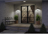 Progress Lighting Z-1030 LED Collection 1-Light Clear Glass Modern Outdoor Small Wall Lantern Light Textured Black | Lumora