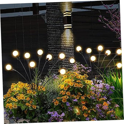 NUOBESTY 2pcs Solar Garden Light Decorative Solar Stake Lamp for Pathway Lawn Patio Easy Installation No Wires Creates Beautiful Outdoor Ambiance