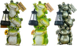 Solar Powered Frog Garden Decor with Lantern, 11.6 Inch Cute Outdoor Frog Statue LED Light – Automatic Solar Light | Lumora