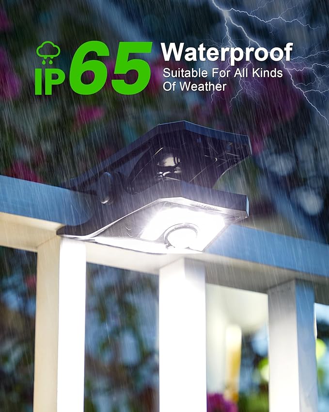 118Leds Solar Motion Sensor Lights Outdoor, Clip on Solar Lights Outdoor Waterproof, High Bright Solar Powered | Lumora
