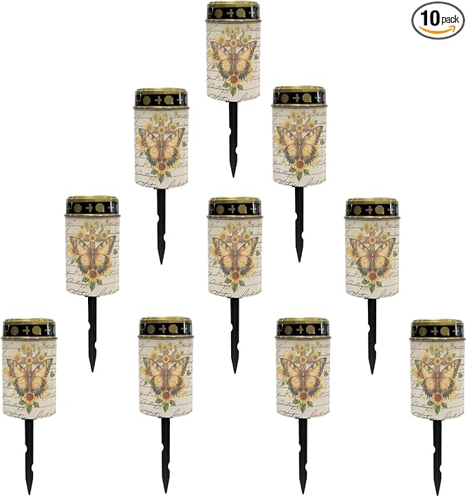 Solar Pathway Lights,Solar Lights Outdoor Waterproof Garden Stake Lights for Outside Yard Patio Solar Cross for | Lumora