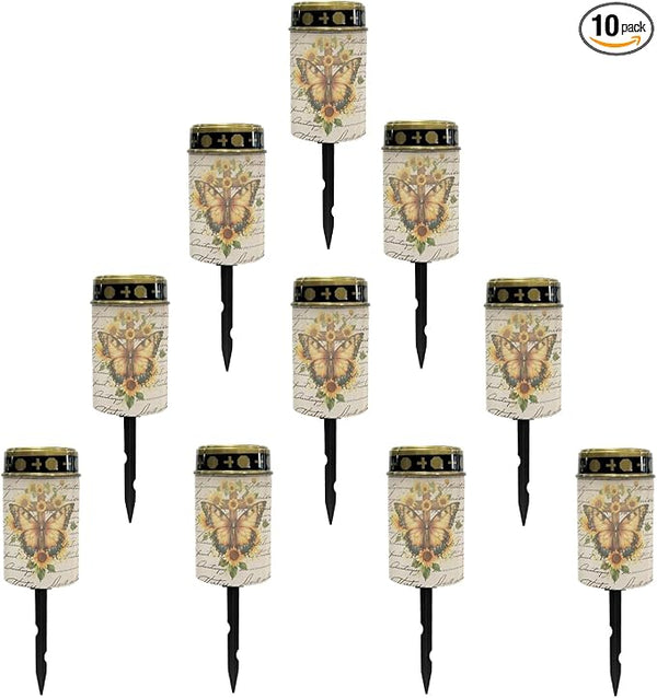 Solar Pathway Lights,Solar Lights Outdoor Waterproof Garden Stake Lights for Outside Yard Patio Solar Cross for | Lumora