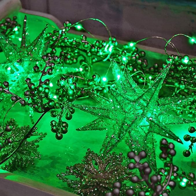 2 Pack Solar Powered Fairy String Lights Outdoor Waterproof 8 Modes Twinkle Christmas Decorations Lights, Each | Lumora