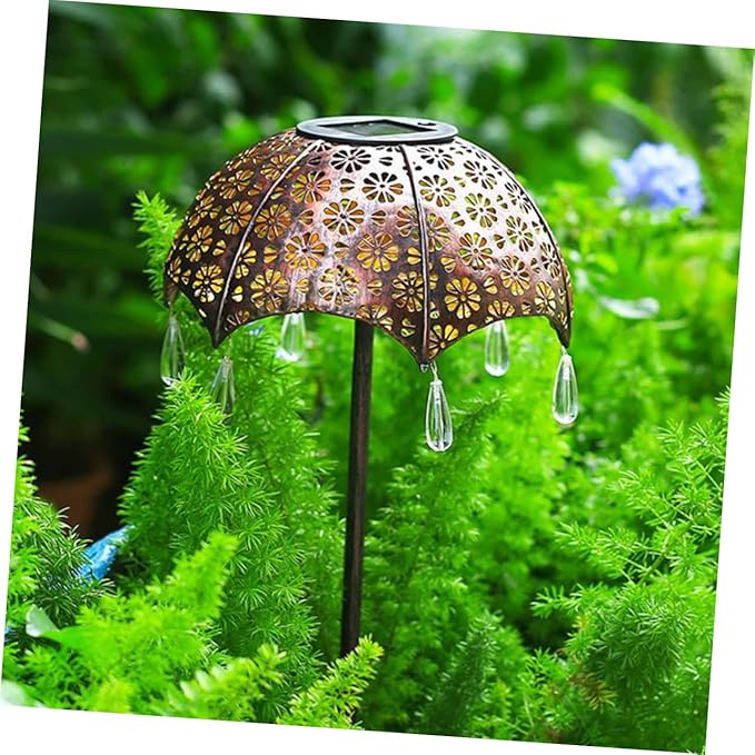 Solar Led Garden Landscape Lamp Umbrella Shape Outdoor Patio Decor Solar Pathway Lights Outdoor Lights | Lumora