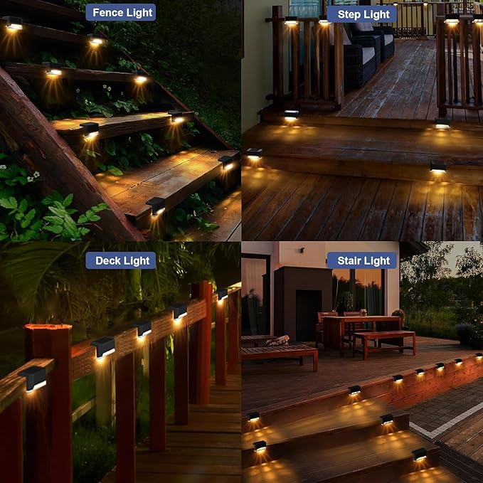 Plastic Solar Stairs Light Automatic Sensor Weather Resistant Easy Installation Energy Efficient Outdoor Versatile | Lumora