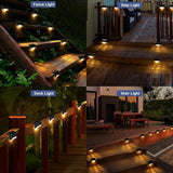 Plastic Solar Stairs Light Automatic Sensor Weather Resistant Easy Installation Energy Efficient Outdoor Versatile | Lumora