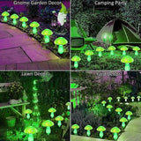 Generic Mushroom Solar Lights Outdoor, Waterproof Mushroom Landscape Lights 8 Lighting Modes Mushroom Garden Fairy | Lumora
