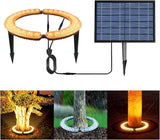 Solar Light Up Palm Tree Outdoor,Warm Light Super Bright 32 LED 5 V 12000mAh Landscape Spotlights for Big Tree&Palm | Lumora