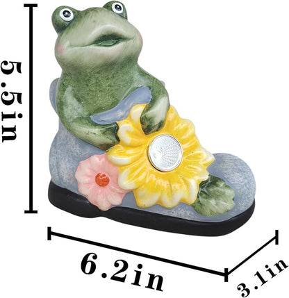 Solar Frog Path Lights – Unique Shoe-Shaped Outdoor Solar Lights for Garden and Pathway