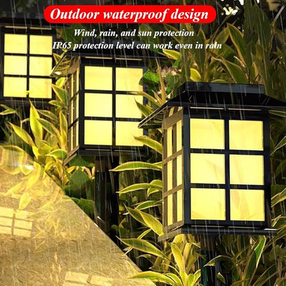 Etlegor Chinese Decor Lights, Solar Pathway Lights Waterproof Lawn Night Light for Outside/Lawn/Patio/Yard/Pathway/Walkway/Driveway Decoration ﻿ (Color : Warm Light, Size : 2PCS)