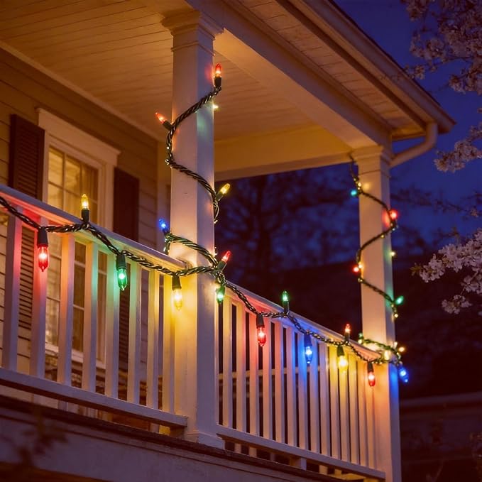 100 LED Multicolor Christmas Lights, UL Listed and Commercial Grade 35 Ft Green Wire String Lights, for Indoor and | Lumora