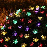FULLBELL Easter Fairy Lights Flower String Lights 100LED 8 Flash Modes Cherry Blossom - Decorative Outdoor Light | Lumora