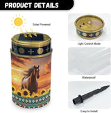 Western Aztec Horse Solar Light for Garden Yard,Horse Solar Pathway Lights Outdoor Waterproof Landscape Lighting | Lumora