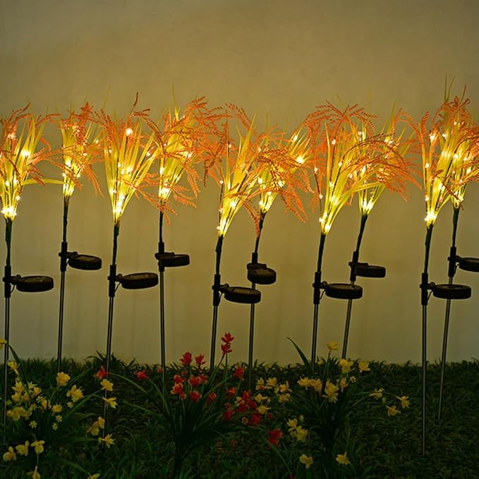 LED Solar Garden Lawn Path Lights, 4pcs Waterproof Solar Ground Inserting Landscape Lights for Outdoor Patio Yard | Lumora