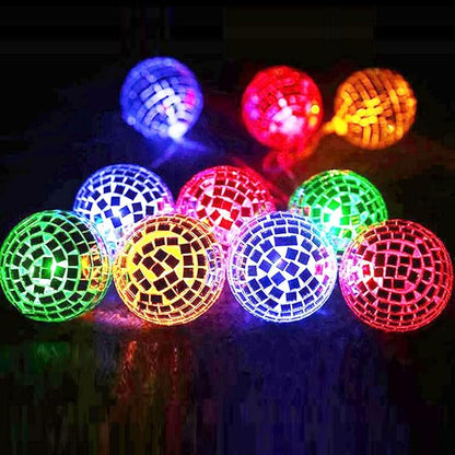 AceList 20 LED Disco Ball Mirror LED Party String Light Christmas Lanterns for Holiday Wall Window Tree Decorations Indoor Outdoor Patio Party Yard Garden Kids Bedroom Living Dorm (Multicolor)