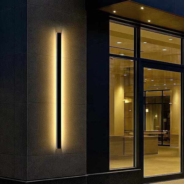 70.87 in Modern Outdoor Wall Lights, 3000K Linear Exterior Wall Light Wall Mount, IP65 Waterproof Long Wall Sconce | Lumora