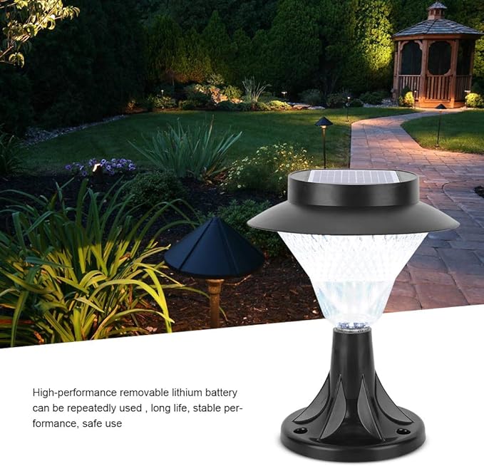 Solar Post Lights Outdoor Decorative Solar Globe Lights LED Solar Wall Lamp Solar Pathway Lights Outdoor for Yard Landscape